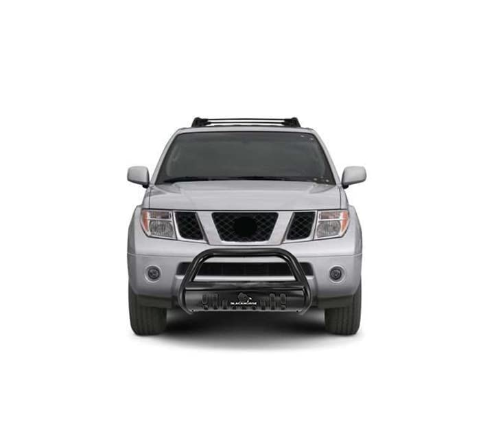 Bull Bar Black Horse Skid Plate Compatible with 2005-2021 Nissan Frontier|2005-2007 Nissan Pathfinder|2005-2015 Nissan Xterra-CBB-NIB4201SP