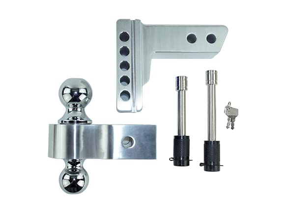 Chrome Pacbrake Ball Mount - 2" Shank, 4" Drop