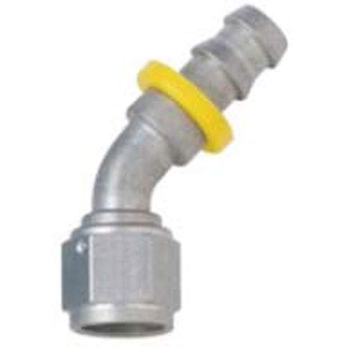 Clear -8AN Push-Lite End 45 Degree Fragola