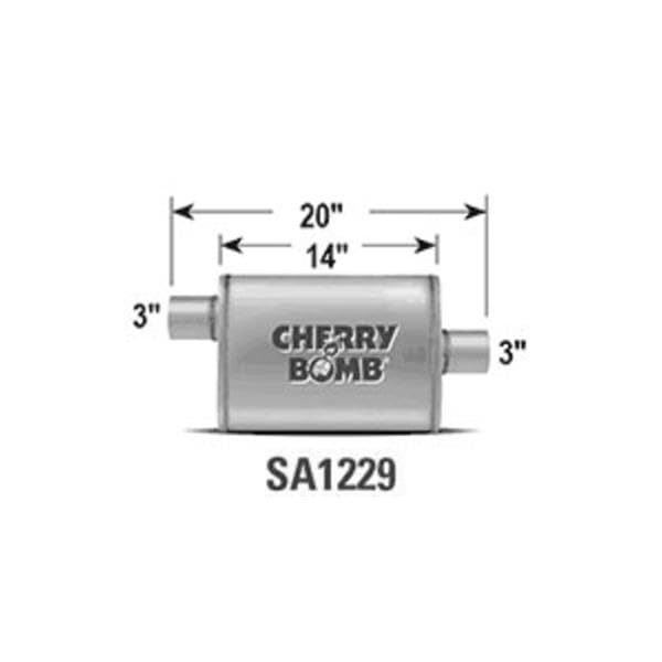Muffler AP EXHAUST - Cherry Bomb Salute SA1229