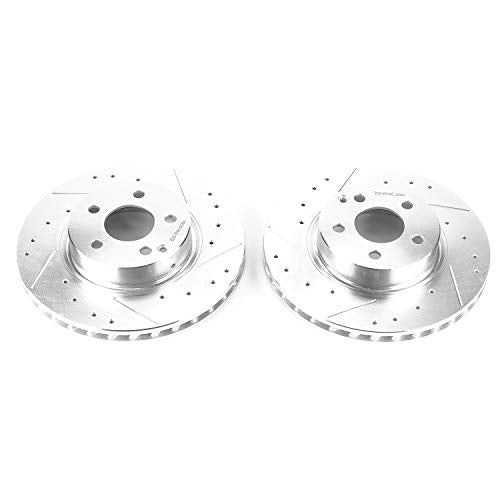 Power Stop EBR1629XPR Evolution Performance Front Drilled, Slotted & Plated Brake Rotor Pair For Mercedes-Benz E500 2004-2006, Mercedes-Benz SL500 2004-2006 [Model Specific]