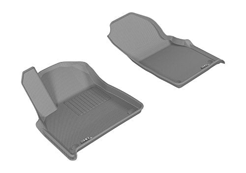 Front Row 3D MAXpider Custom Fit All-Weather Floor Mat for Select Audi Q7 Models - Kagu Rubber (Gray)