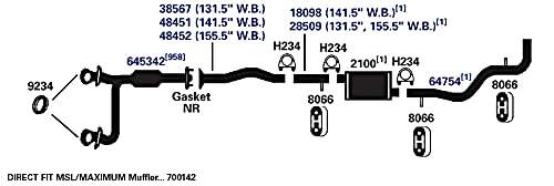 Exhaust Pipe AP Exhaust Products 18098