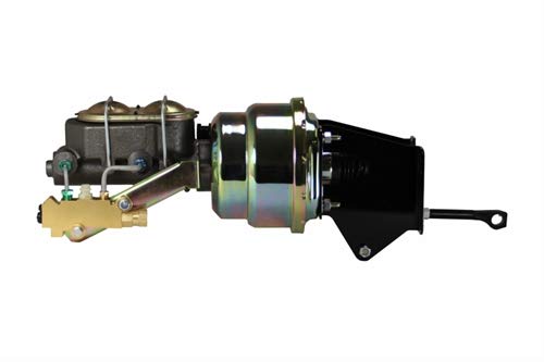 7 Inch LEED BRAKES Dual Power Booster 1 Inch Bore Master Side Mount Valve Disc (Zinc)