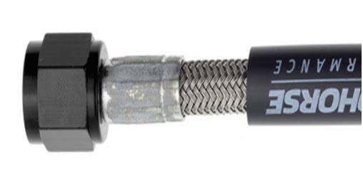 900-04-168-2 Redhorse Performance Nitrous and Fuel line (Black), 1 Pack