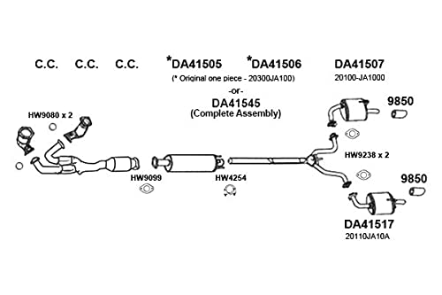 DA4007 Ansa - Passenger Side Exhaust Muffler