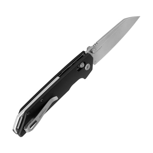 Kershaw Reverse Tanto Iridium Folding Pocket Knife, Sleek 3.4 inch D2 Steel Blade, DuraLock Locking Mechanism, Aluminum Handle, Designed in the USA