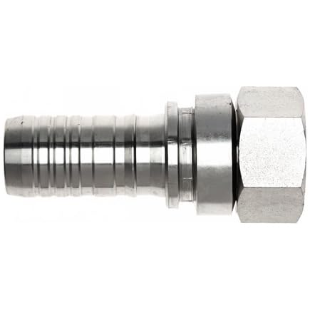 GlobalSpiral Gates 24GSP-24FFORX Couplings, Female Flat-Face O-Ring Swivel, Zinc Plated Carbon Steel, 5.17", 1 1/2" ID