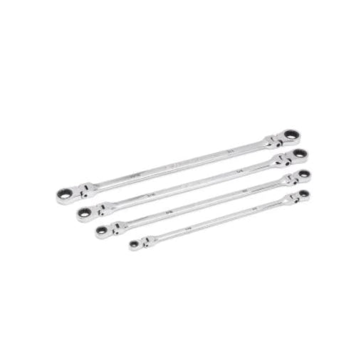 4 Piece GEARWRENCH 90-Tooth 12 Point SAE GearBox Double Flex Ratcheting Wrench Set | 86831