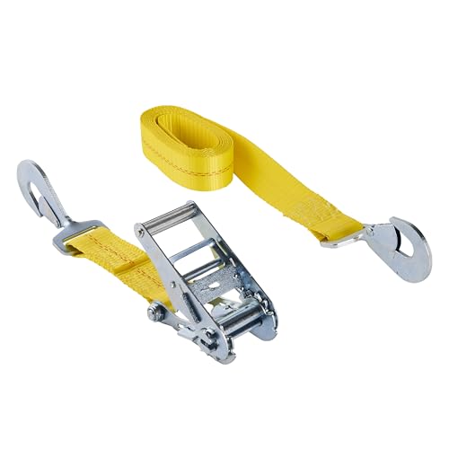 Keeper PROD Hampton Keeper – 2” x 10' Auto Ratchet Tie-Down with Snap Hooks - 2,000 lbs. Working Load Limit and 6,000 lbs. Break Strength
