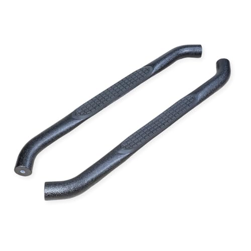 TrailFX Side Steps Nerf Bar Fits Jeep Wrangler JK 2-Door 2007-2018 Black Powder Coated Steel 3-Inch Round Bent Rocker Panel Mount Set of 2 Running Boards with Mounting Hardware TrailFX A0027T