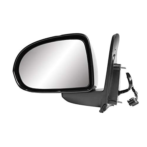 Mirror Driver Side for JEEP Compass, (textured black w/PTM housing, foldaway), Will Not Fit 2017 Updated Style, LH, Heated Power