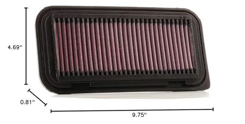 K&N Engine Air Filter: Replacement Car Air Filter, Reusable, Clean Every 75,000 Miles, Washable: 1999-2017 TOYOTA/DAIHATSU/SCION (Yaris, Verso, Sienta, Probox, Ractis, Succeed, Urban, Vitz), 33-2211