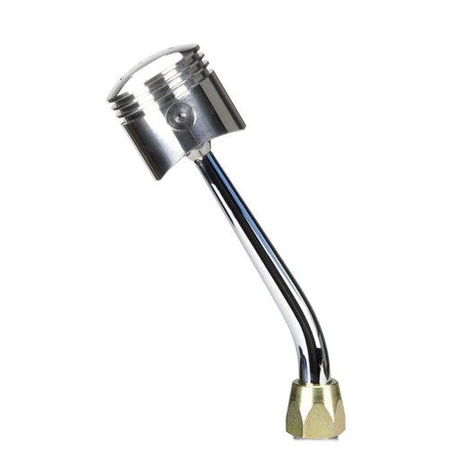 Fm Shifter Lokar Performance Products Gm Th350 Chrome 8" Single Bend Lever Piston Polished Knob FM350EPP