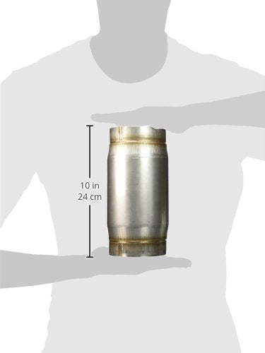 Vibrant Performance 1797 Vibrant Power Muffler, Race, 4.00 in. inlet diameter, 4.00 in. outlet diameter, 9.00 in. Long, 4.50 in. Round Muffler Body, 304 Stainless Steel, Natural, each