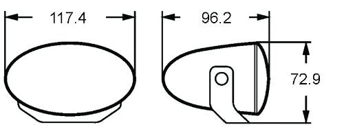 12V/55W Hella FF50 Series Clear Halogen Fog Lamp Kit, Multi
