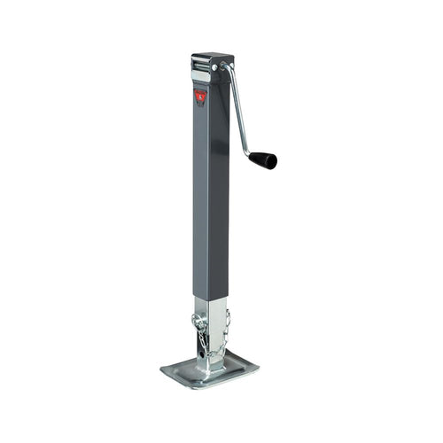 190754 Bulldog Square Trailer Jack, No Mount, 8,000 lbs. Support Capacity, Sidewind, Weld-On, 15 Inch Travel