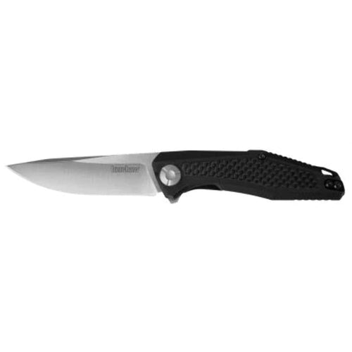 Atmos Kershaw 4037X Folding Knife-Clam Pack, Satin 3" Blade G10 Handle with Carbon Fiber, Ball Bearing Opening with Flipper Box