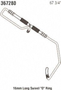 Power Steering Return Line Hose Assembly Gates 367280