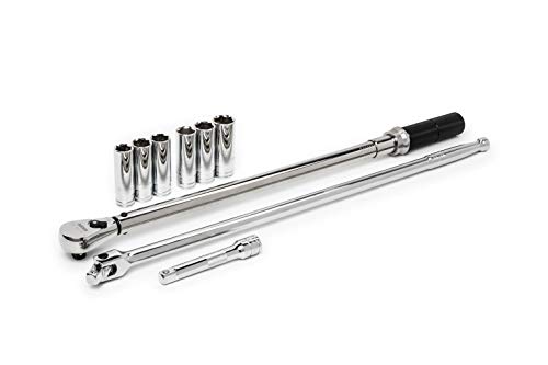 Torque Wrench GEARWRENCH 1/2" Drive Micrometer 30-250 ft/lbs with Tire Changing Accessory Kit - 85878