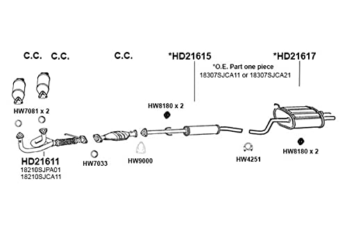 HD21617 Ansa - Rear Exhaust Muffler