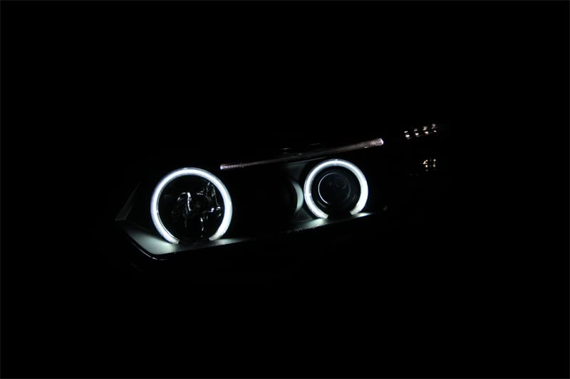 121062 Anzo USA Headlight Assembly Clear Lens Pair CCFL Black