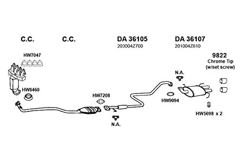HW8460 Ansa - Exhaust Pipe Flange Gasket