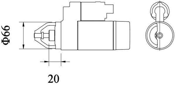 Starter Mahle - MS436