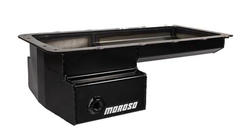 Moroso Steel 20573 Swap Oil Pan, Fits Ford 5.0 Coyote Engines in Early Ford Chassis, Front Sump