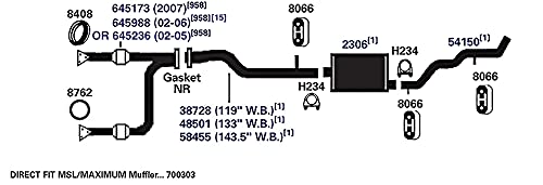Exhaust Pipe AP Exhaust Products 48501