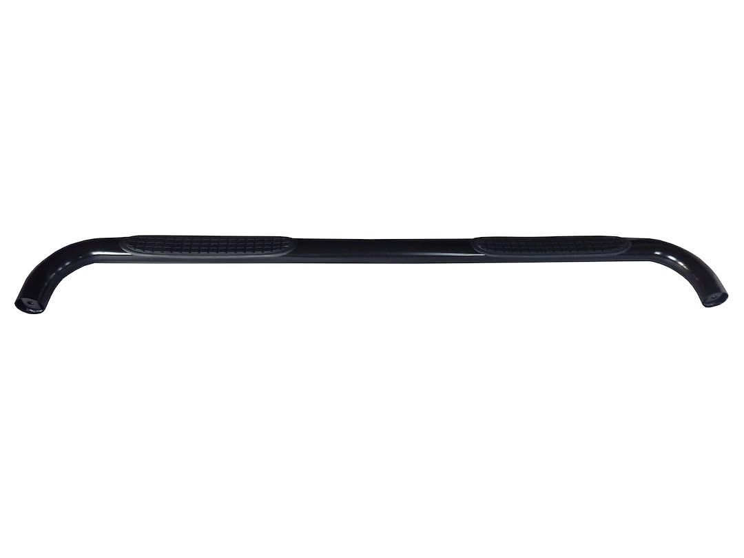 TrailFX Nerf Bar 3 Inch Round Fits 2004-2008 Ford F-150 SuperCrew Black Powder Coated Steel with Step Pads Rocker Panel Mount TrailFX 1130340043