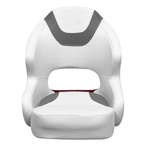Baja Series Wise 3314-1774 Bucket Seat, Brite White/Grey/Dark Red