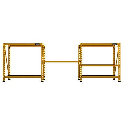 4-Foot Tall DEWALT, 3 Shelf Steel Wire Deck Industrial Storage Rack, Adjustable for Custom Workshop/Garage Storage Solutions, Total Capacity: 4,500 lb.