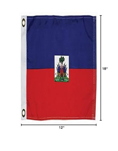 Haiti Civil Flag for Boats, Pools and Docks TAYLOR MADE PRODUCTS 12" x 18"