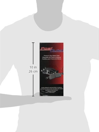 Centric Posi Quiet 106.10120 Premium Extended Wear Semi-Metallic Rear Disc Brake Pad Set for Select Ford and Lincoln Model Years
