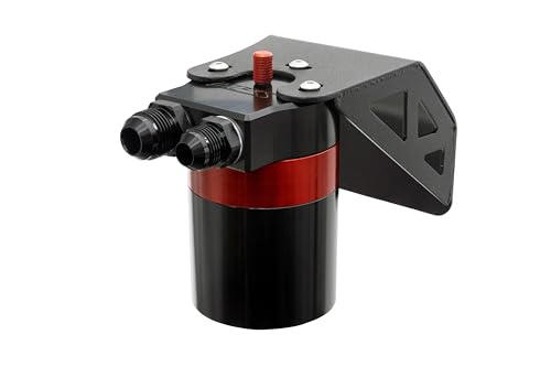 Aluminum HPS Oil Catch Can Kit Compatible for 2008-2014 Subaru WRX 2.5GT 2.5L Turbo, 860-004
