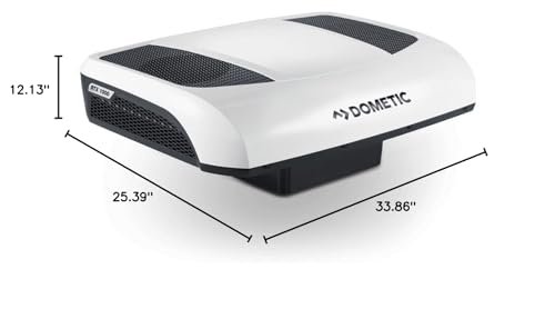 Dometic Air Conditioner RTX 1000 | Eco Mode Efficent and Tubo Cooling AC with 12 Hours of Running Time | White | Ideal for Camper, RV, Truck or Bus