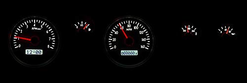 Dakota Digital VHX System 1970-81 Pontiac Firebird,- Silver Alloy Style Face w/White Display