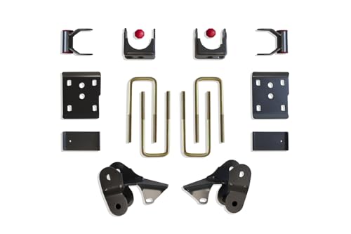Part# 303430 MAX TRAC SUSPENSION'S is A 3" Rear FLIP KIT Including AXLE RELOCATORS, Hangers, Shackles, Bump Stops & Spring Plates