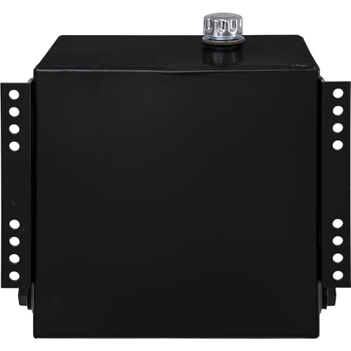 Buyers Products Side Mount Steel Hydraulic Reservoir SMR25S, 25 Gallon, Powder-Coated HRPO Steel, Internally Baffled, Welded Rear Brackets, 2 in. NPT Suction/Return, 1-1/4 in. NPT Return Port