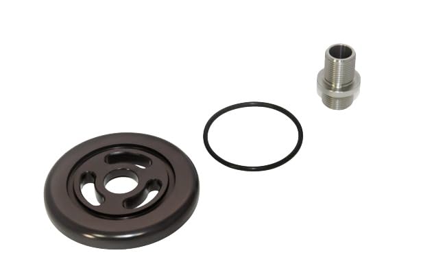 CNC Billet Oil Filter Adapter Alpha Performance R35 GT-R with Race Filter