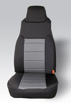 Rugged Ridge Seat Cover Kit 13210.09, Front, Neoprene, Gray; 97-02 Jeep Wrangler TJ