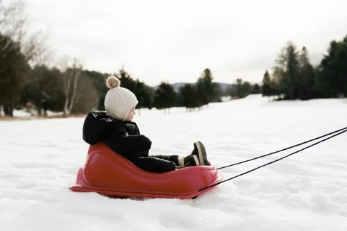 Baby Sled Pelican Deluxe with Weather Shield - Toddler Sled for Snow, Durable for Winter Sledding - Ages up to 24 Months