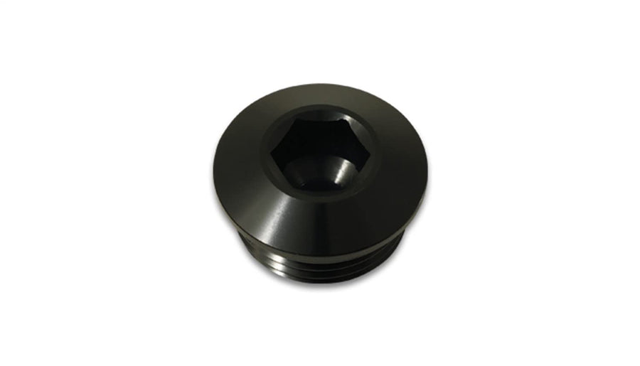 Low Profile Vibrant Performance ORB Port Plug -6AN Black