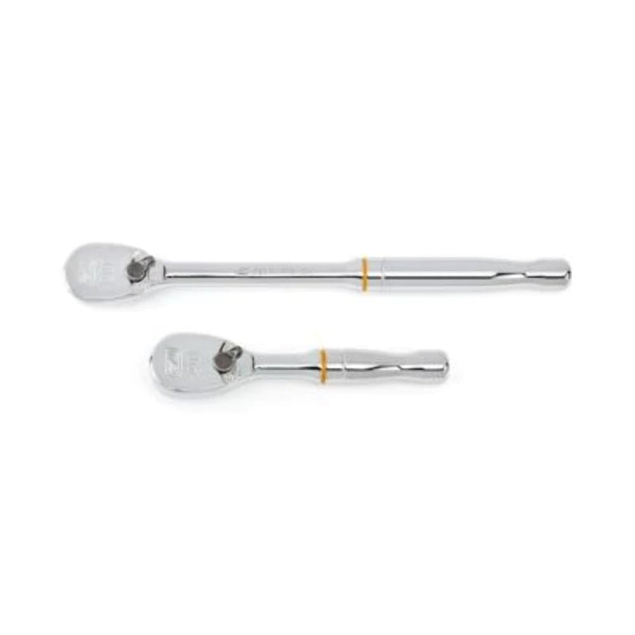 2 Pc. GEARWRENCH 3/8" Drive 90-Tooth Compact Head Teardrop Ratchet Set (81253T)