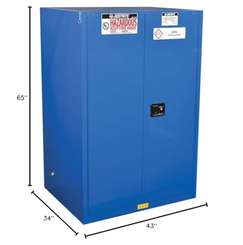 65"H x 43"W x 18"D Sure-Grip® 2 Door EX Hazardous Material Steel Safety Cabinet
