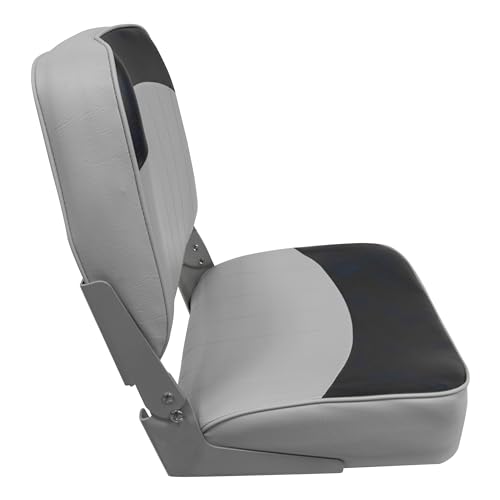 8WD734PLS-660 Wise Standard Low Back Boat Seat, Grey/Blue