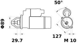 MS74 Mahle Starter
