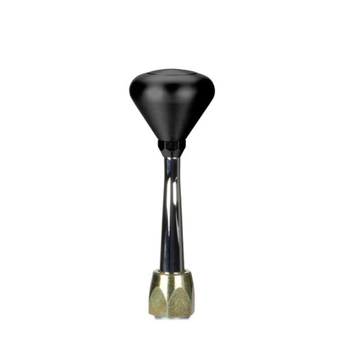 ES Shifter Lokar Performance Products Ford 6R80 Chrome 6" Straight Lever Mushroom Black Knob