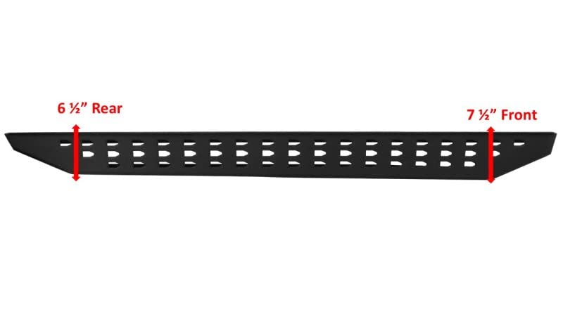 RB20 Running Boards Go Rhino | 68", Galvanized Steel, Textured Black | 69400068PC